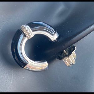 Slane black onyx sterling earrings